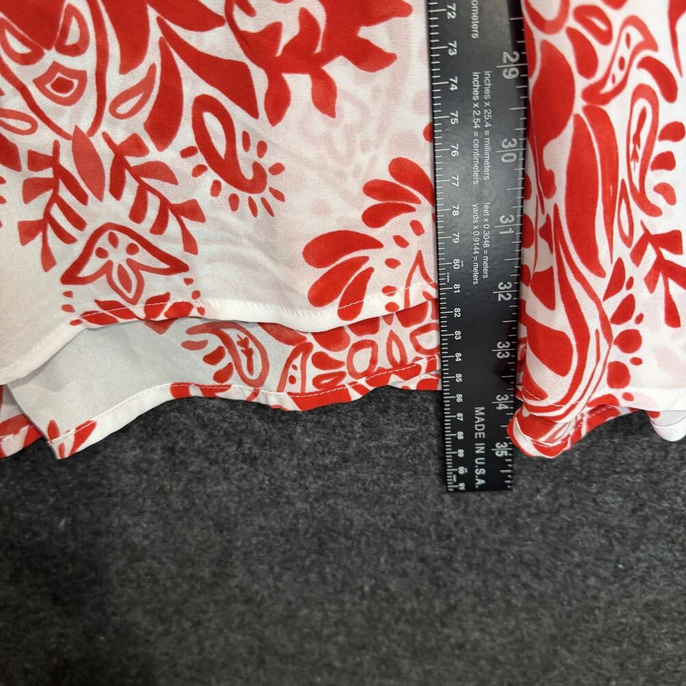 Show Me Your Mumu Peta Boo Blouse Tunic Women's Large Red Peta-Boo Floral - Picture 5 of 7